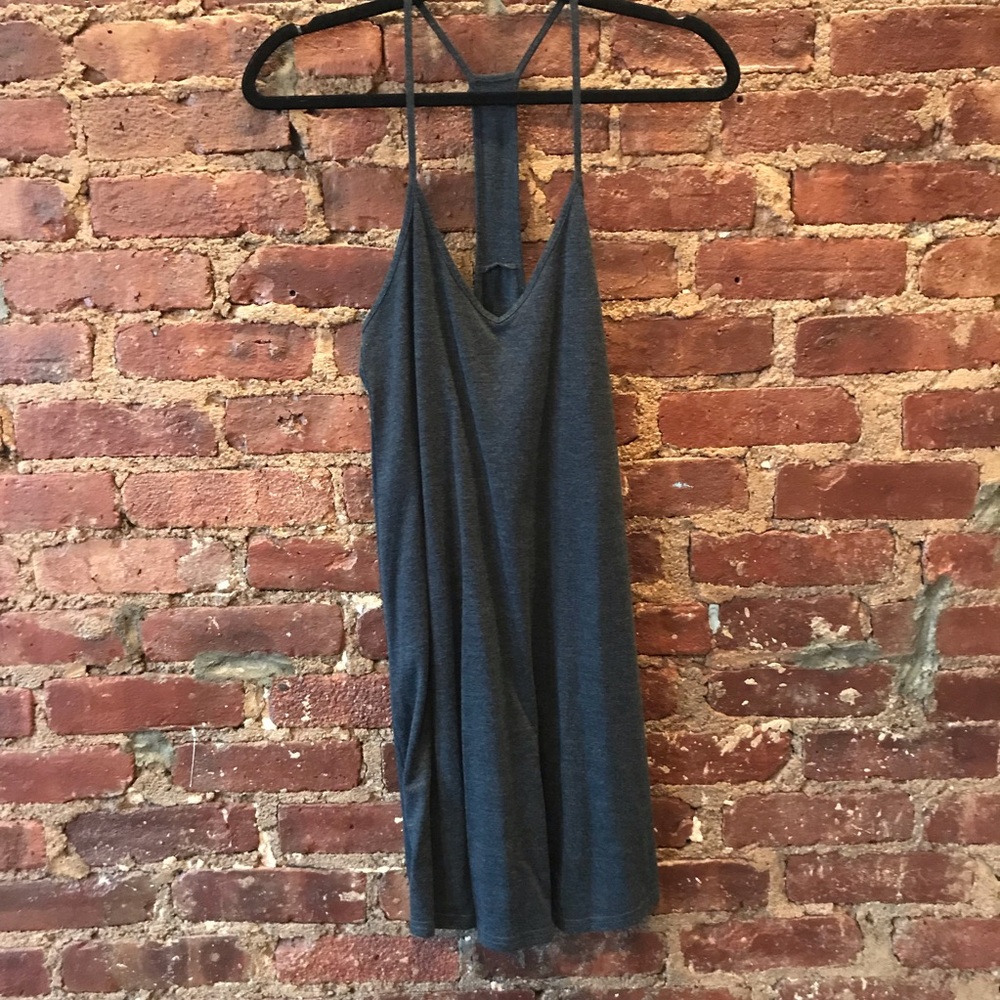 ASOS Gray Tank Top swing dress